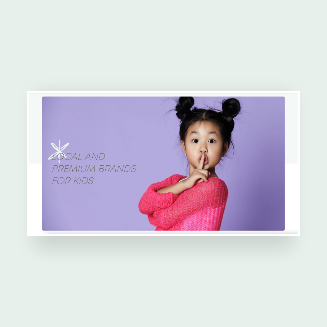 Stunning for kids boutique by Wix Pro Studio Dollie